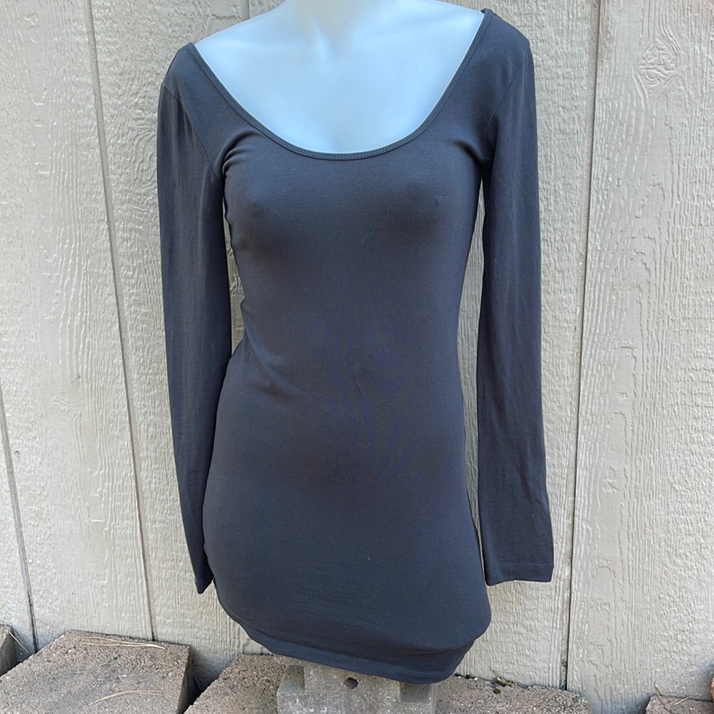 Long Sleeve Body Con Dress M